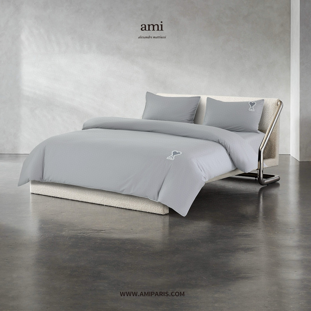 AMI 아미 하트 로고 사계절 침구 4종 세트 2