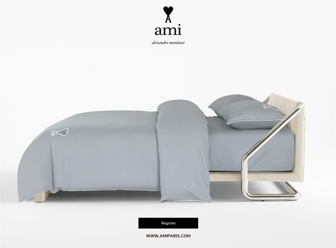 AMI 아미 하트 로고 사계절 침구 4종 세트 5