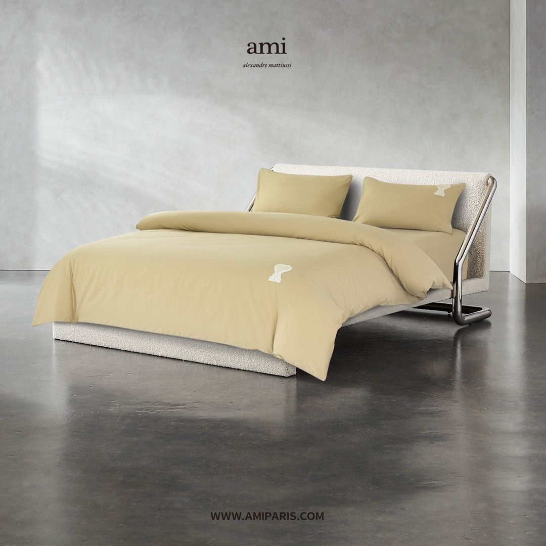 AMI 아미 하트 로고 사계절 침구 4종 세트 2