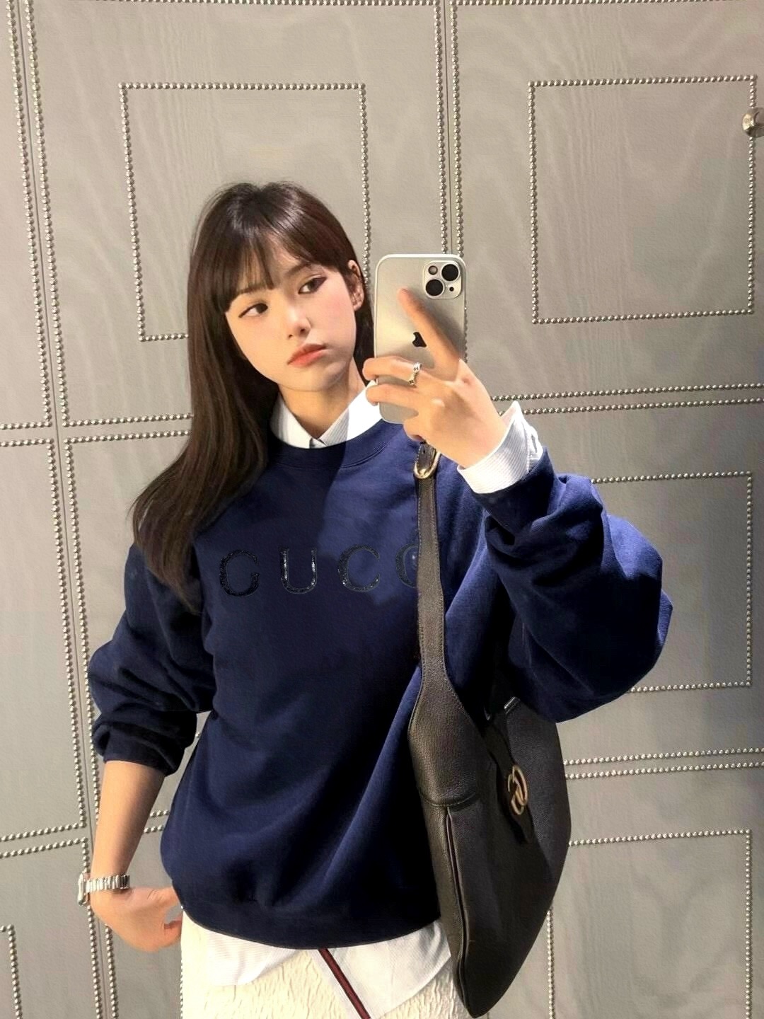 GUCCI 구찌 FW2024 크리스탈 자수 스웨트셔츠 6