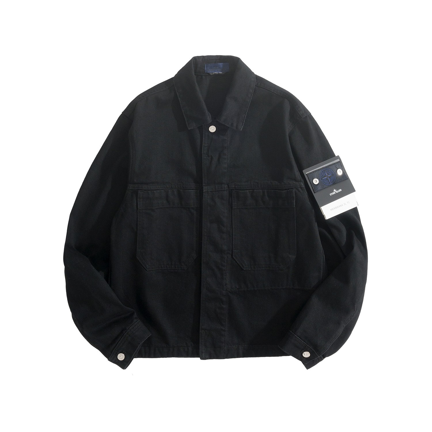 STONE ISLAND 스톤아일랜드 FW2023 블랙 데님 재킷 3