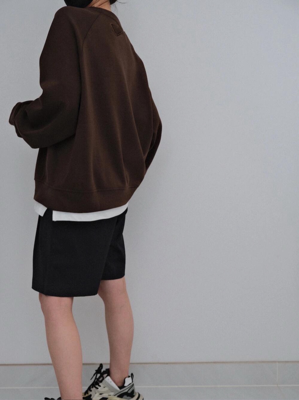 PRADA 프라다 2025FW 브라운 삼각 로고 스웨트셔츠 2