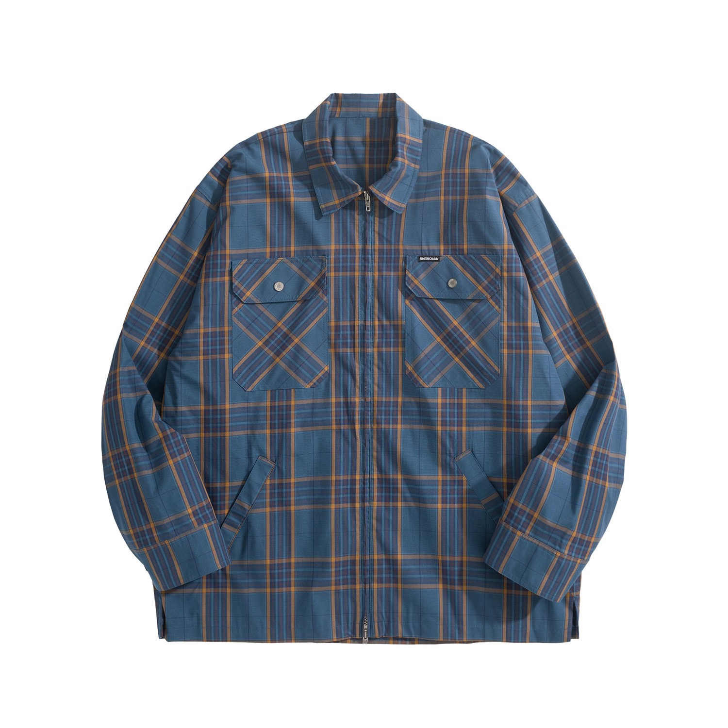 BALENCIAGA 발렌시아가 FW2025 체크 패턴 면 셔츠 4