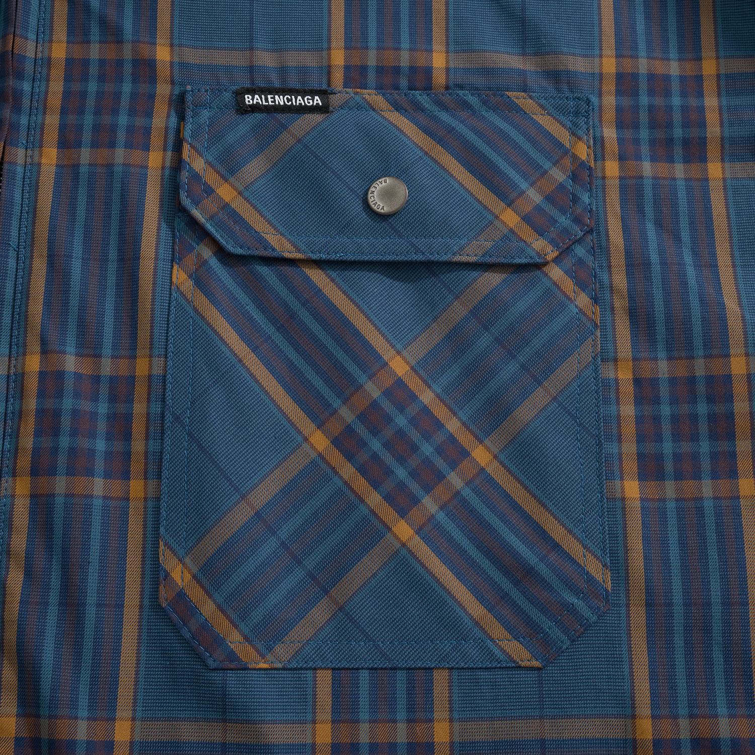 BALENCIAGA 발렌시아가 FW2025 체크 패턴 면 셔츠 6