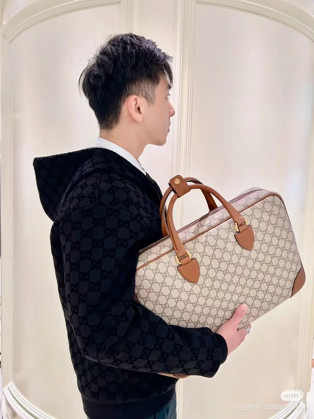 GUCCI 구찌 GG 엠블럼 서류가방 40cm 3