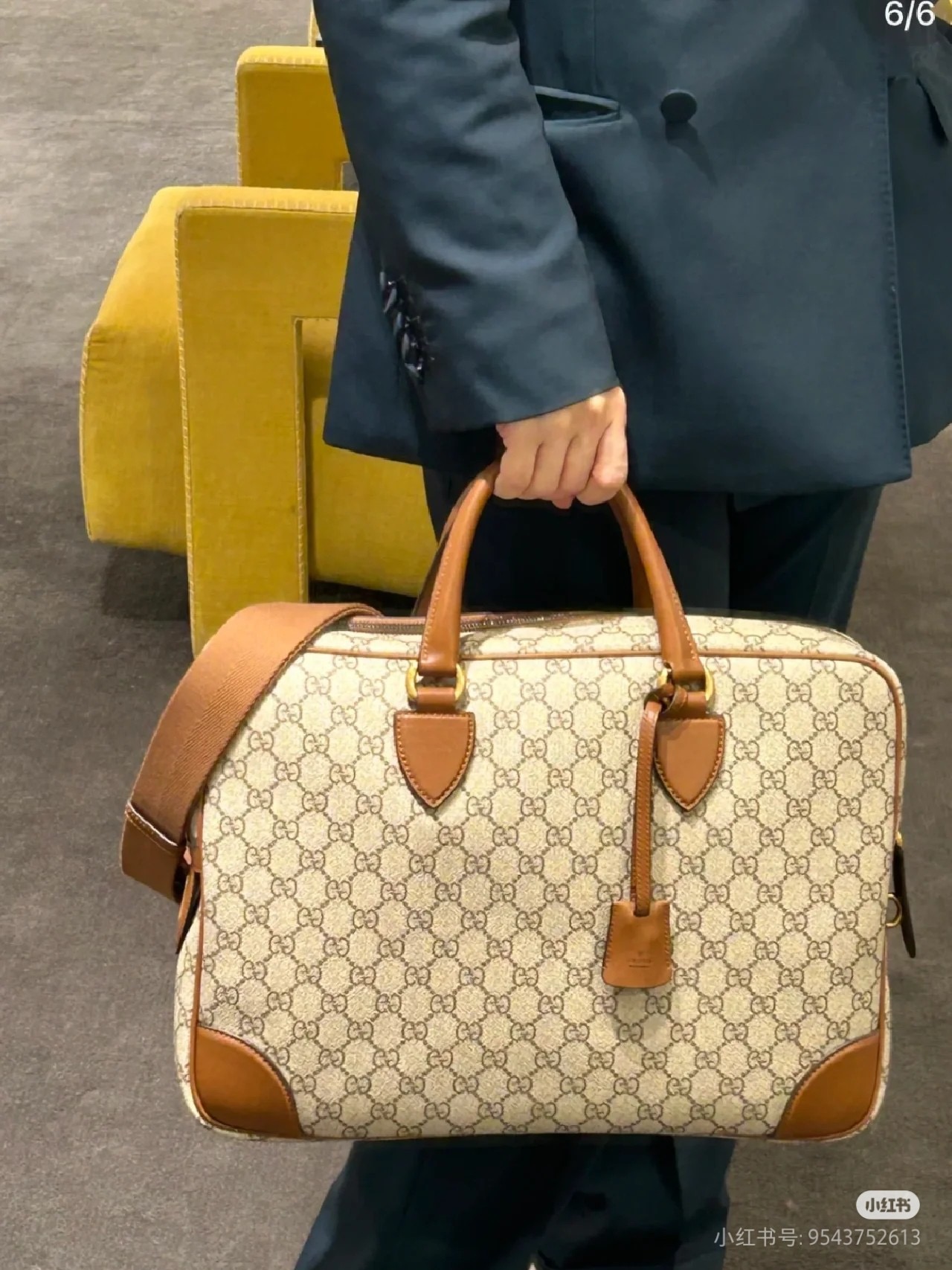 GUCCI 구찌 GG 엠블럼 서류가방 40cm 9