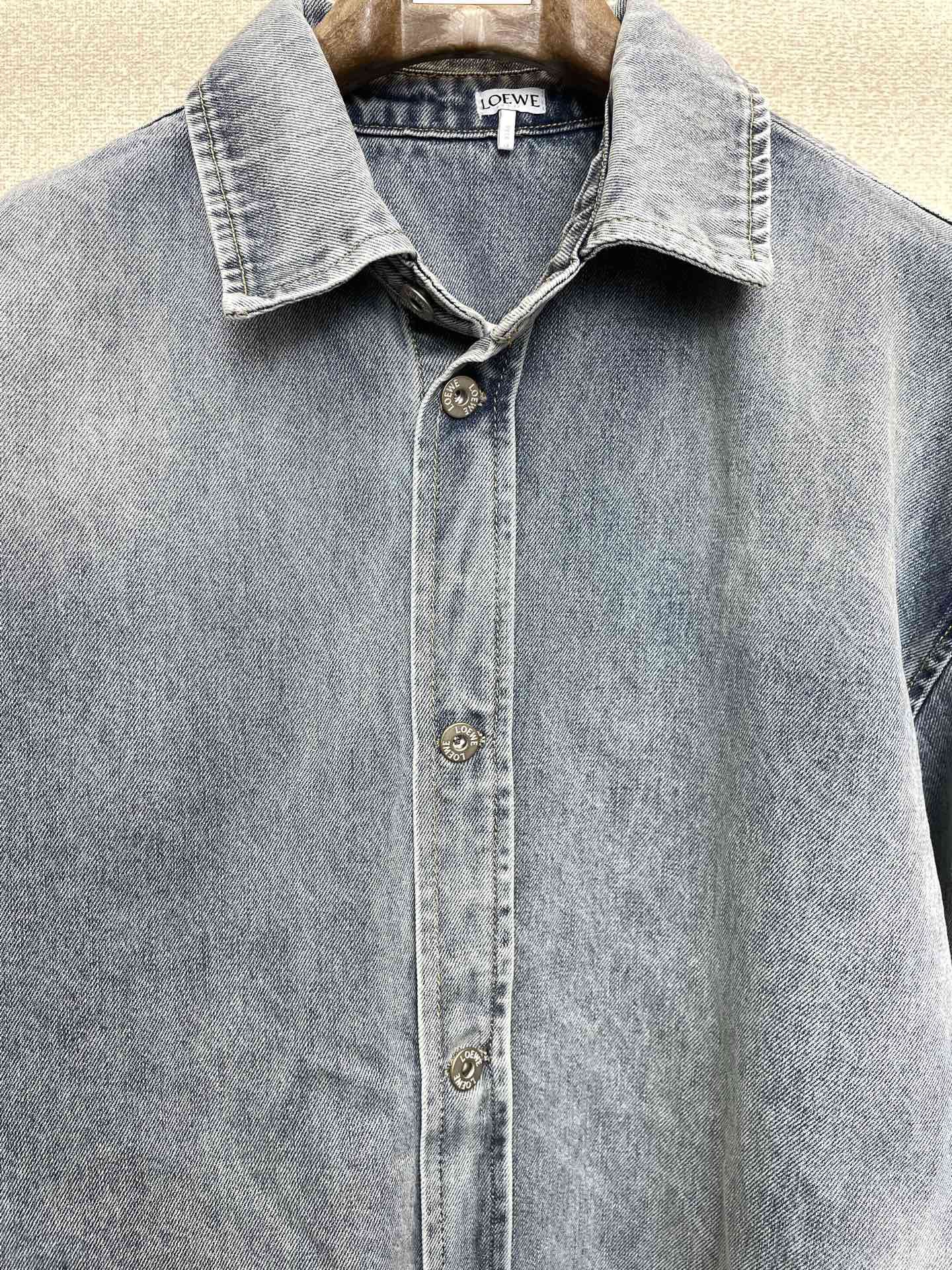 LOEWE 로에베 FW2024 데님 자수 셔츠 3
