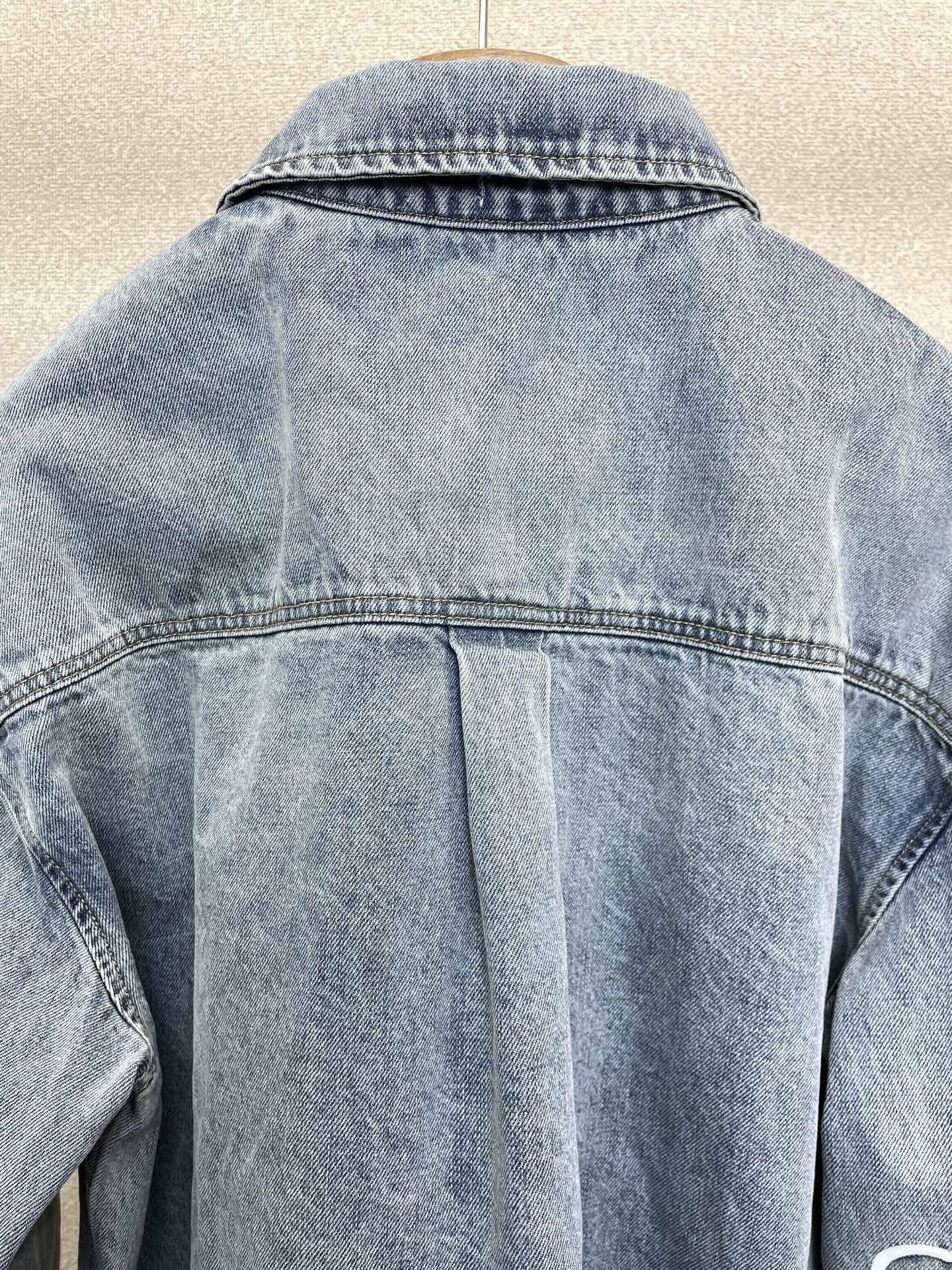 LOEWE 로에베 FW2024 데님 자수 셔츠 4