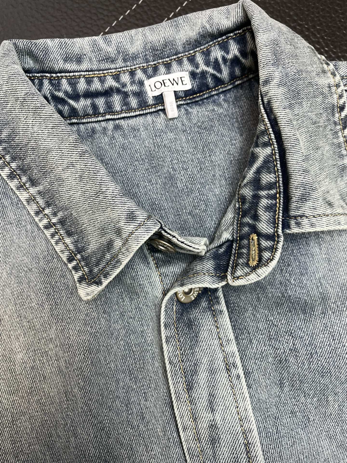 LOEWE 로에베 FW2024 데님 자수 셔츠 7