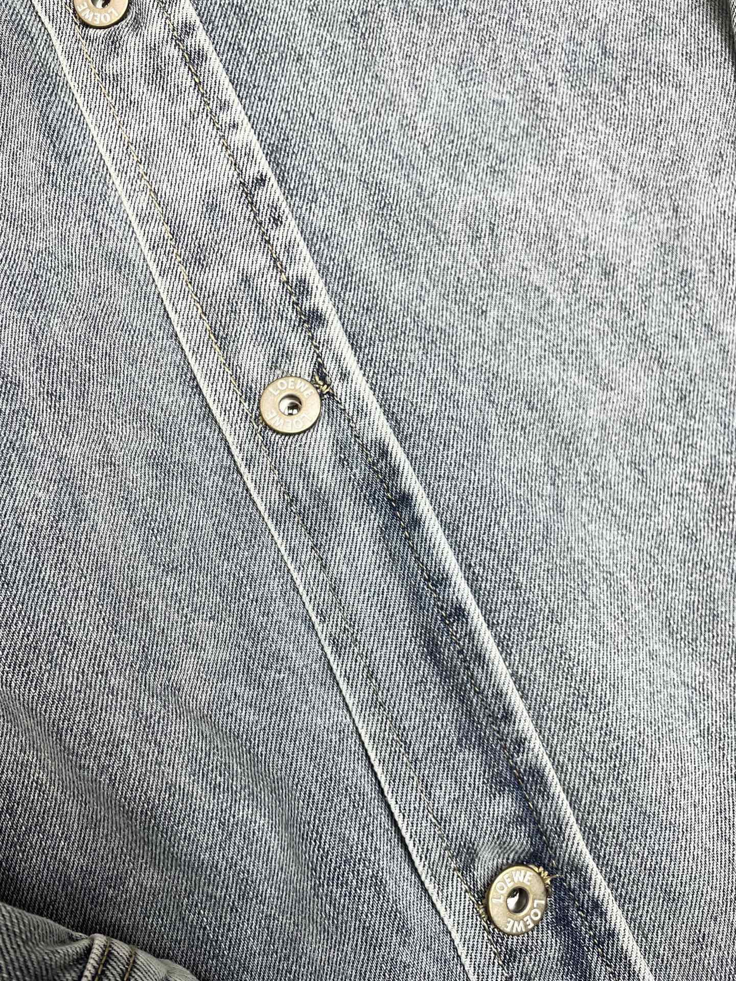 LOEWE 로에베 FW2024 데님 자수 셔츠 8