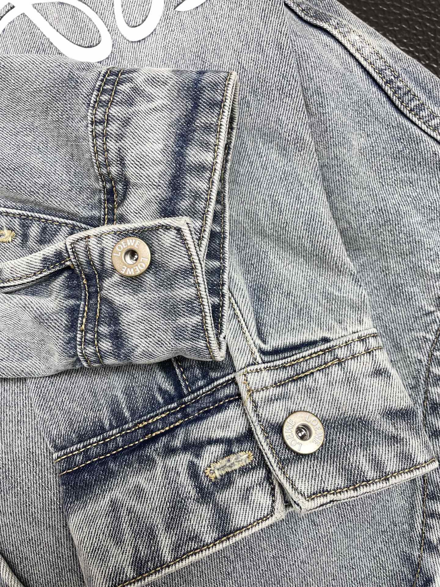 LOEWE 로에베 FW2024 데님 자수 셔츠 9