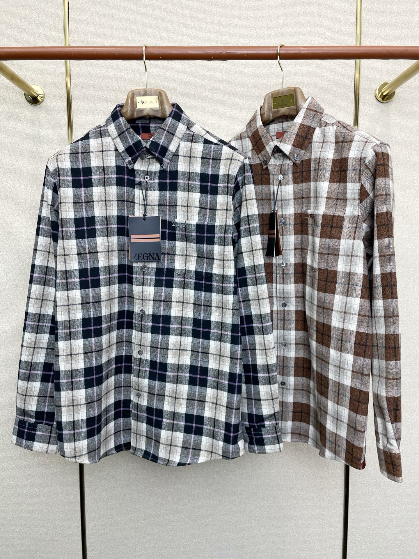 ZEGNA 제냐 FW2024 체크 패턴 셔츠 1