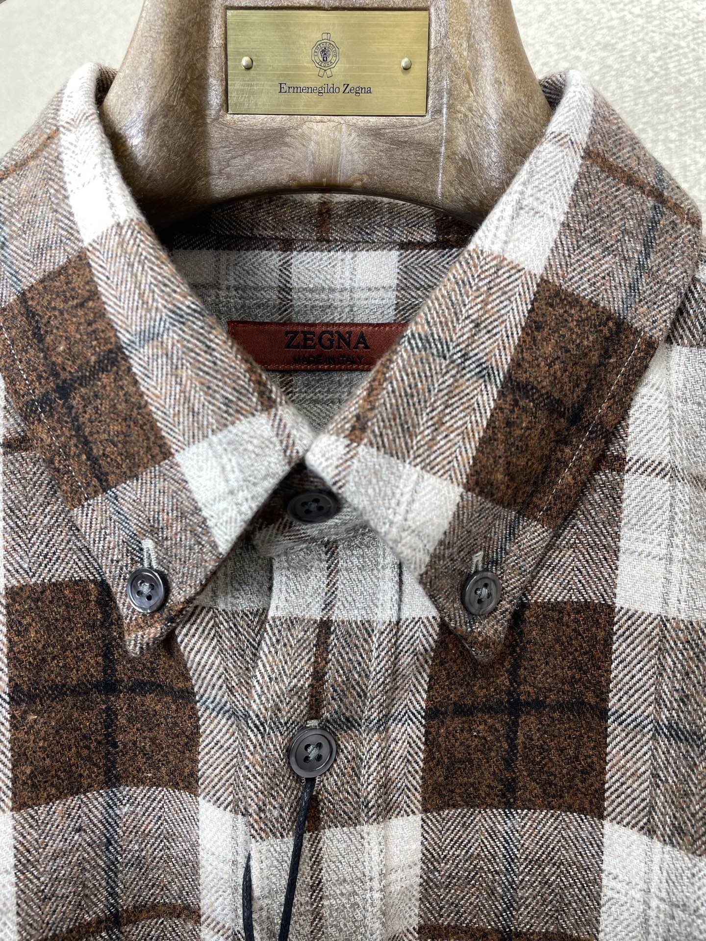 ZEGNA 제냐 FW2024 체크 패턴 셔츠 6