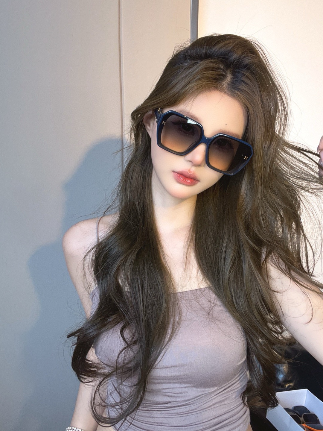 HERMÈS 에르메스 스퀘어 아세테이트 선글라스 7