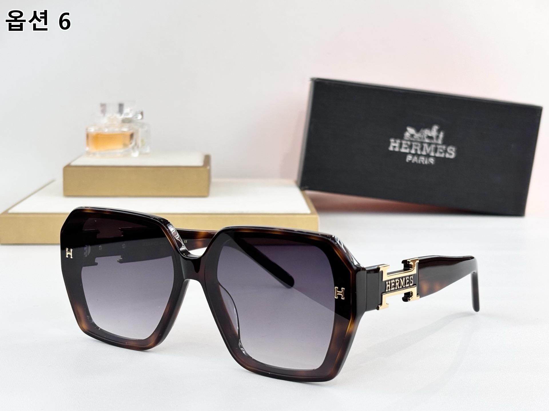 HERMÈS 에르메스 스퀘어 아세테이트 선글라스 14