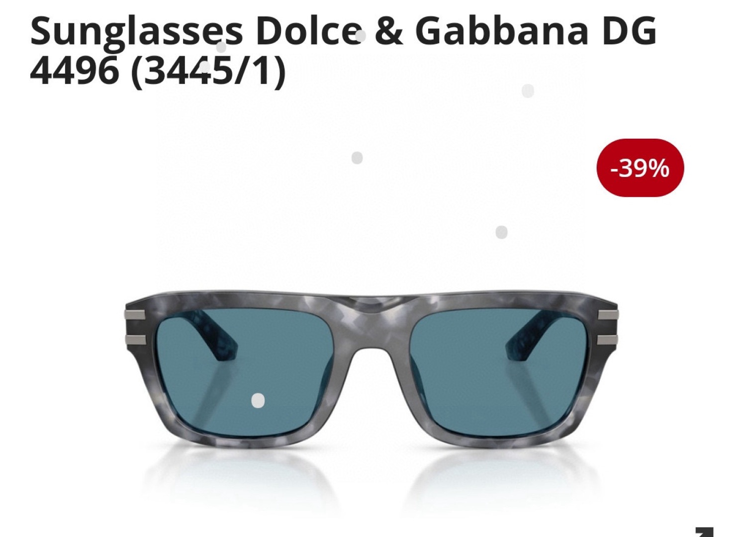 DOLCE & GABBANA 돌체앤가바나 스퀘어 아세테이트 선글라스 1