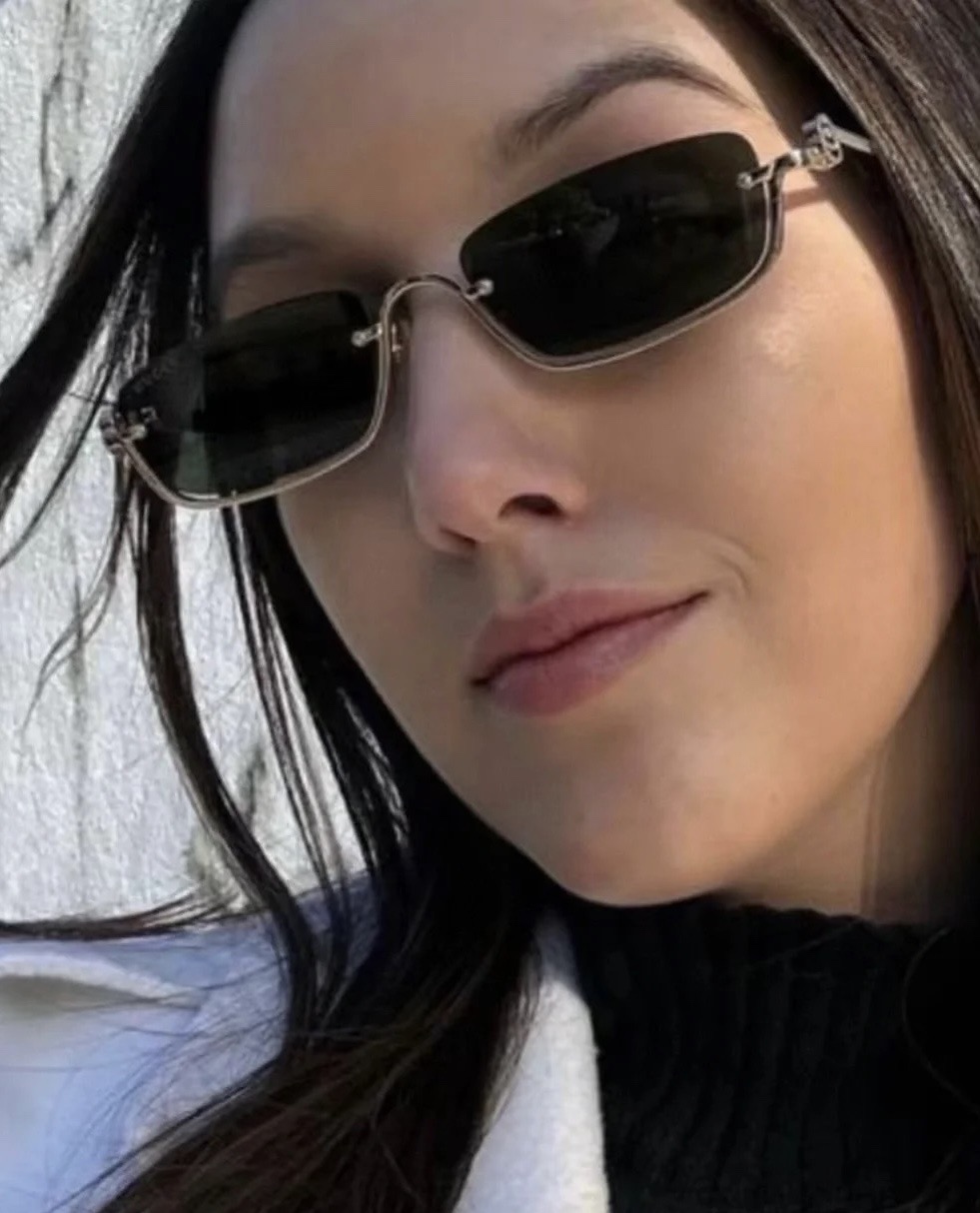 GUCCI 구찌 슬림 렉탱귤러 메탈 선글라스 1