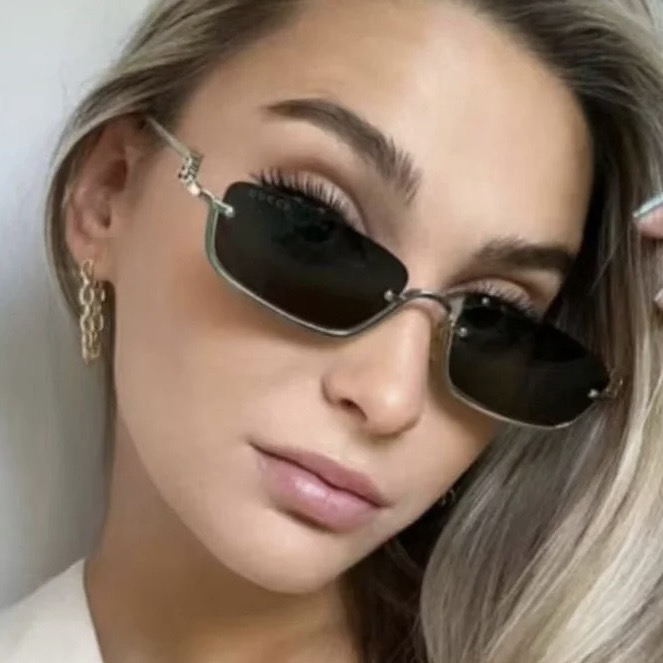 GUCCI 구찌 슬림 렉탱귤러 메탈 선글라스 2