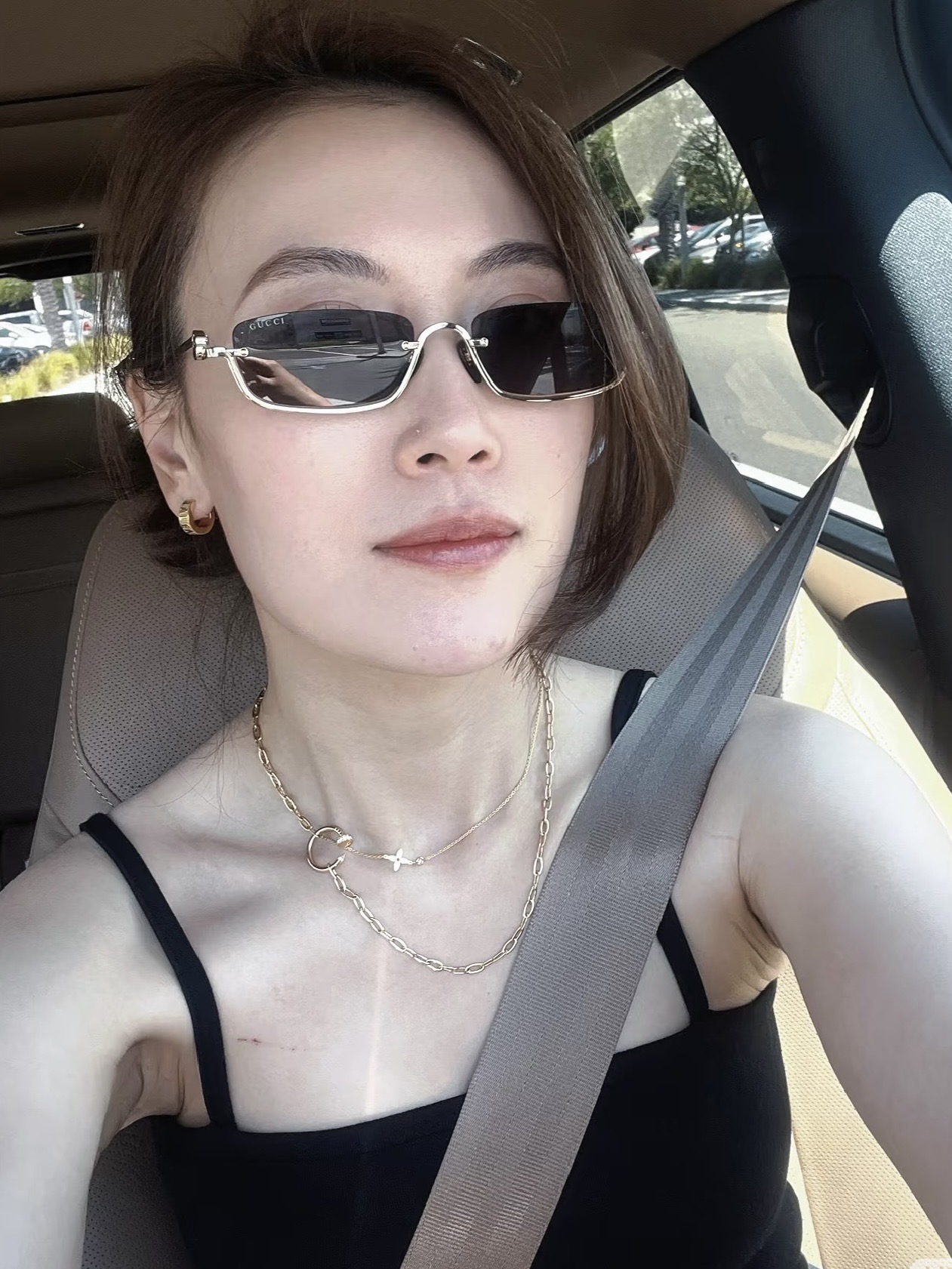 GUCCI 구찌 슬림 렉탱귤러 메탈 선글라스 6