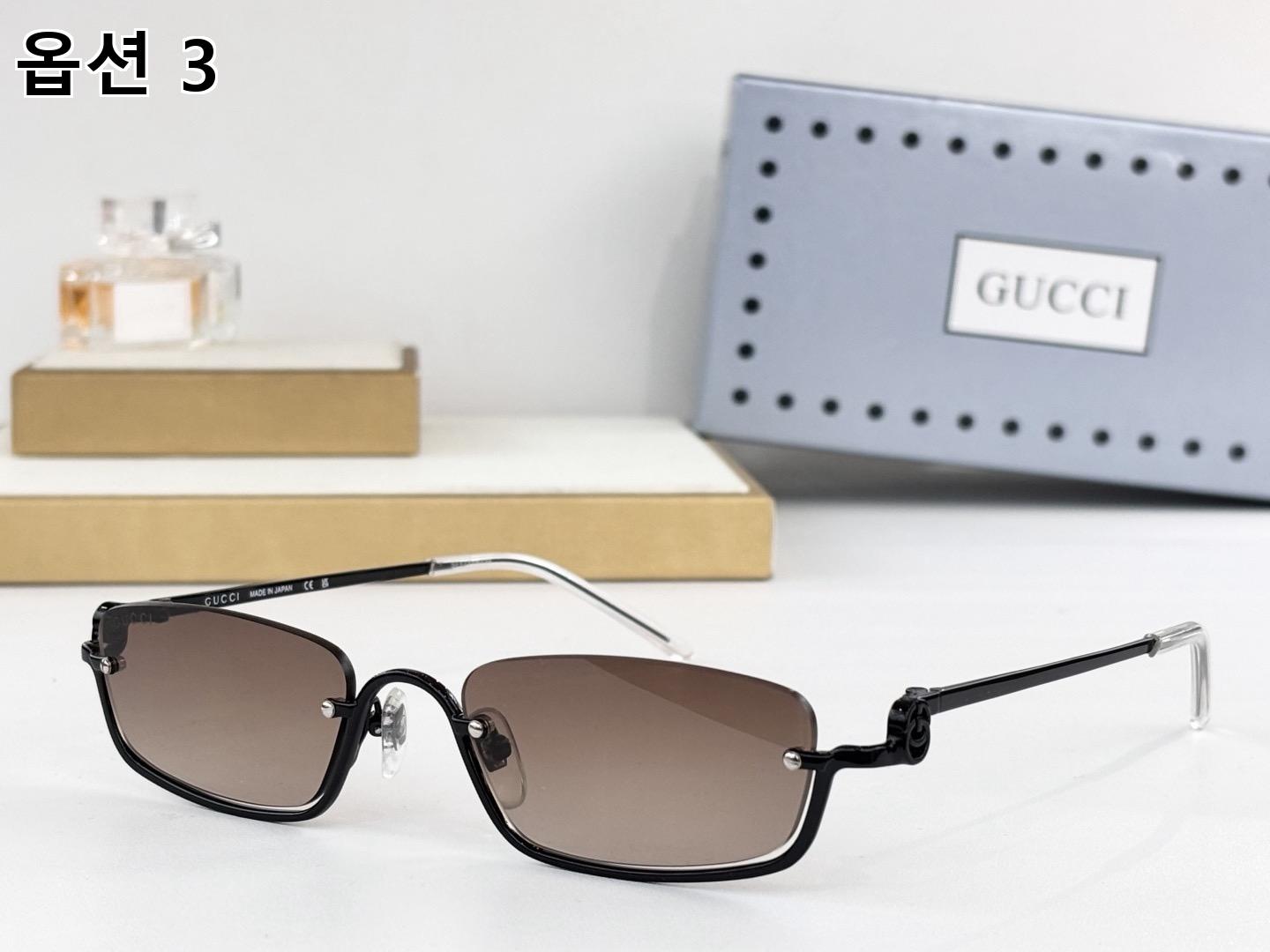 GUCCI 구찌 슬림 렉탱귤러 메탈 선글라스 9