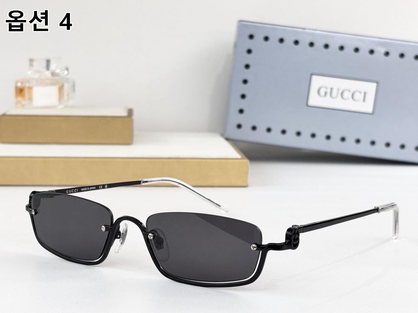 GUCCI 구찌 슬림 렉탱귤러 메탈 선글라스 10