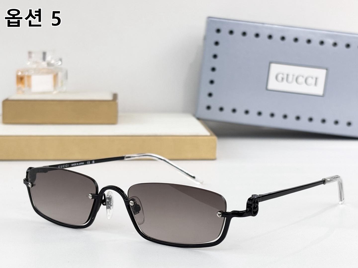 GUCCI 구찌 슬림 렉탱귤러 메탈 선글라스 11