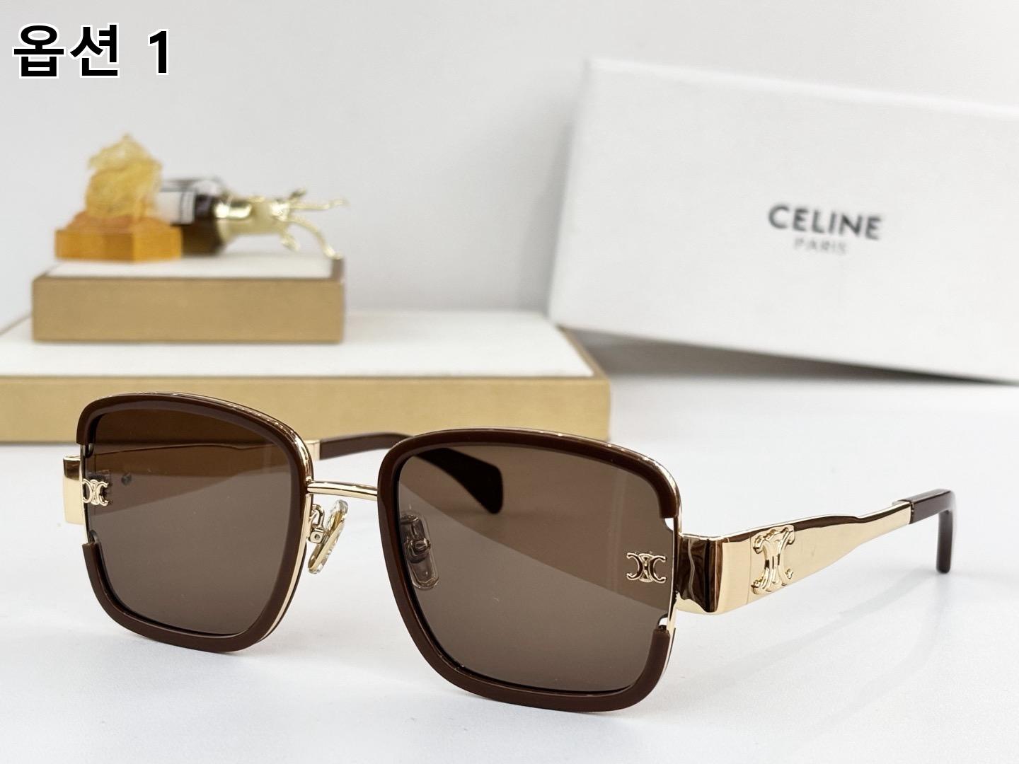 CELINE 셀린느 스퀘어 메탈 콤비 선글라스 5