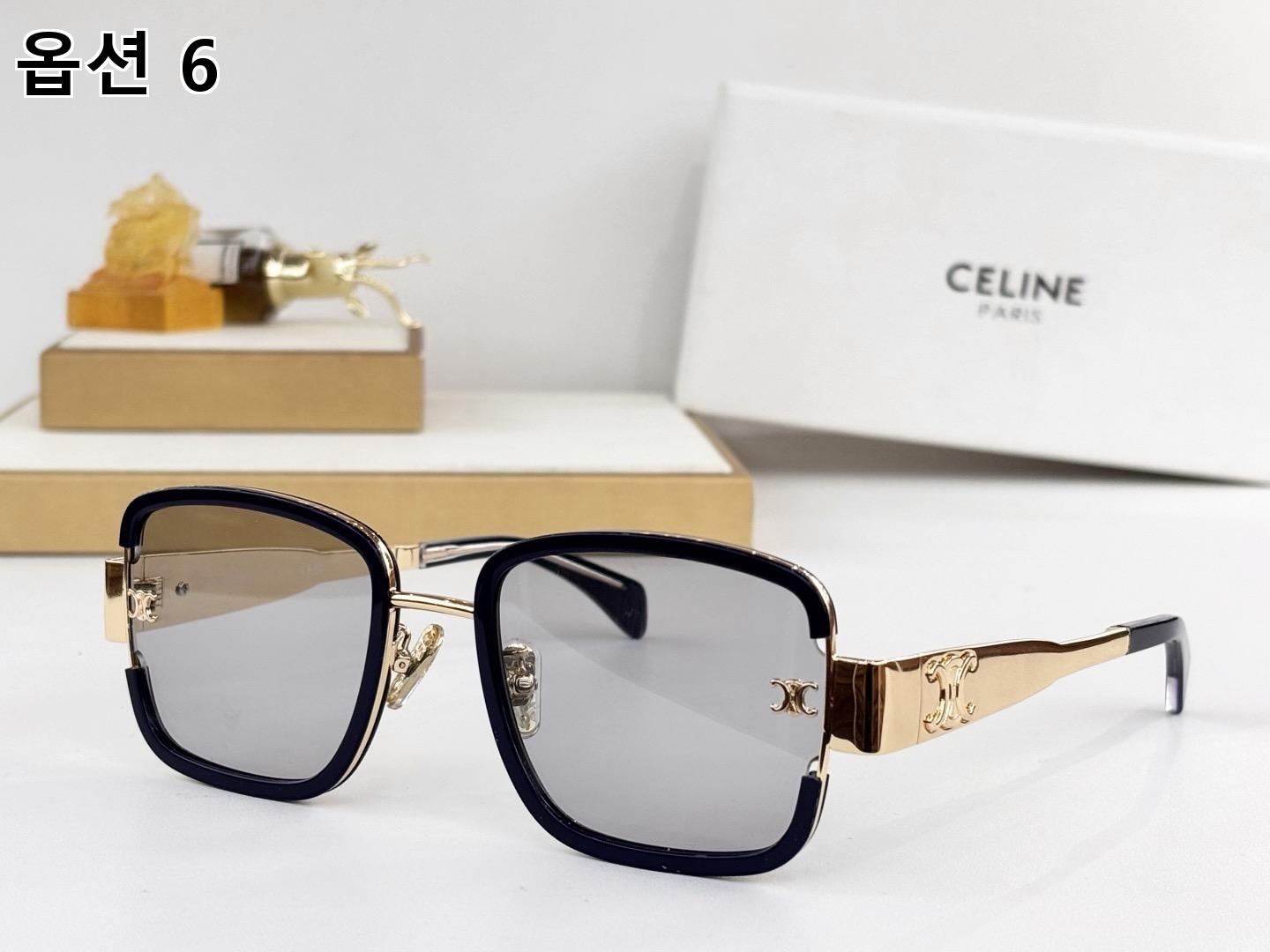 CELINE 셀린느 스퀘어 메탈 콤비 선글라스 10
