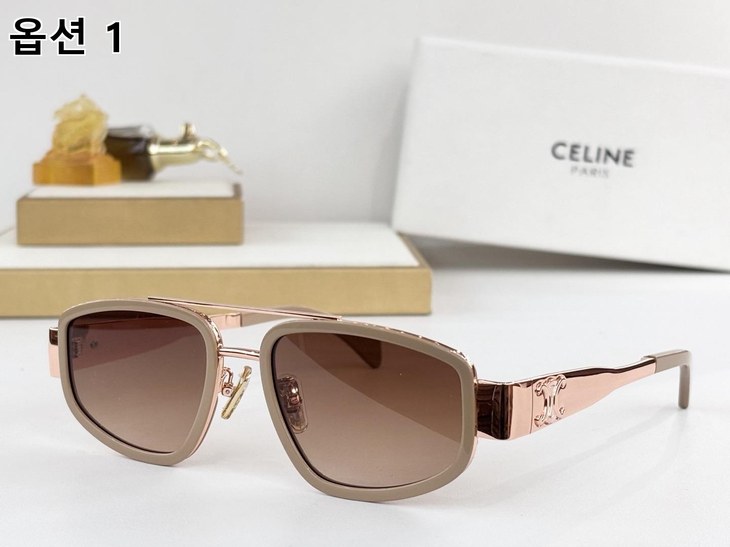 CELINE 셀린느 스퀘어 메탈 & 아세테이트 선글라스 7