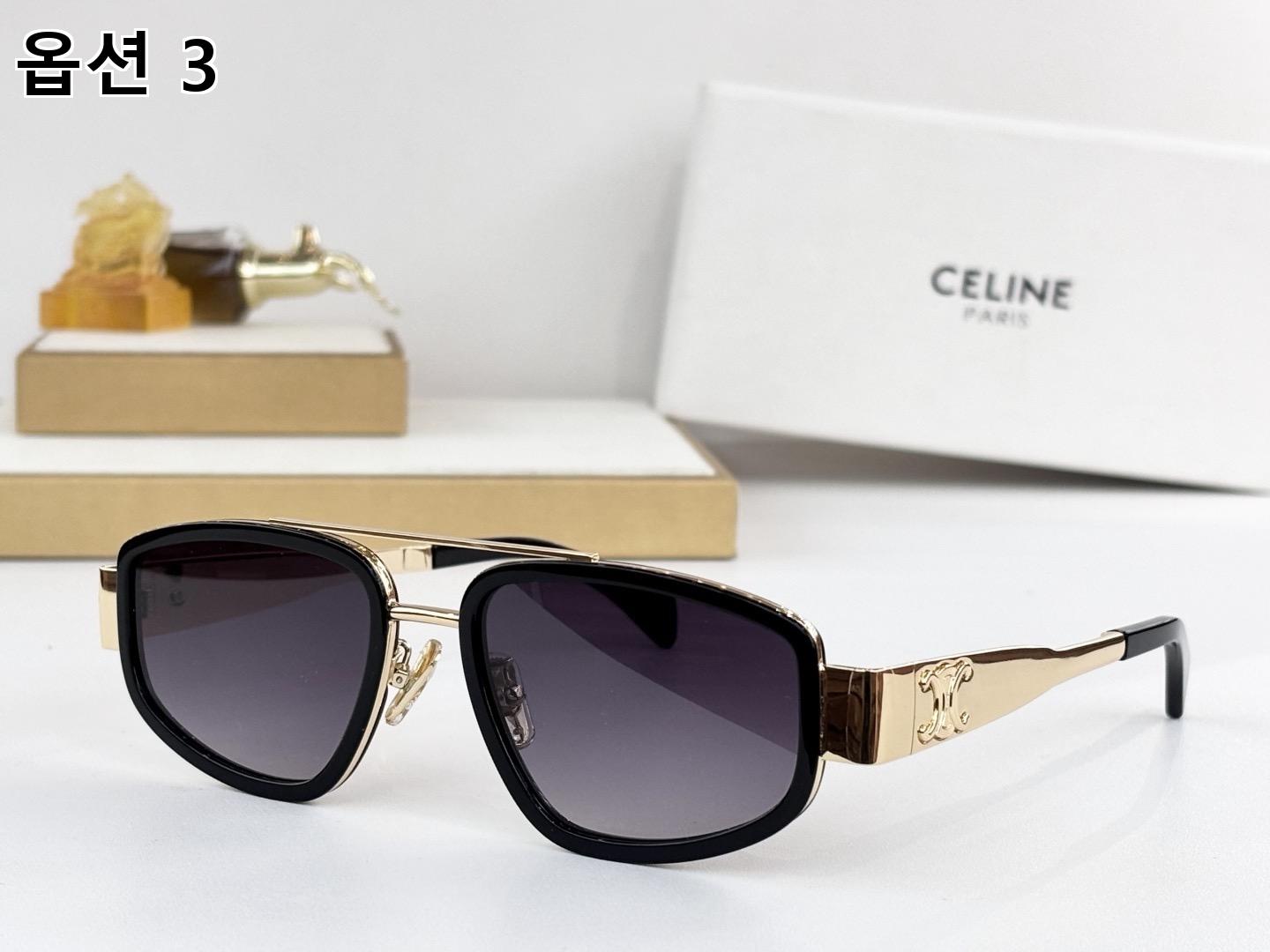 CELINE 셀린느 스퀘어 메탈 & 아세테이트 선글라스 9