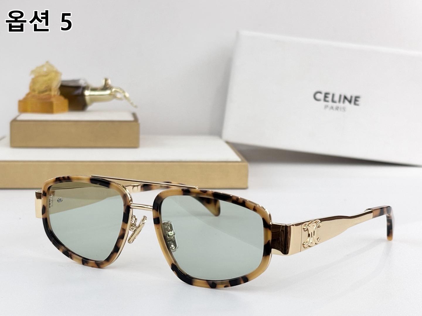 CELINE 셀린느 스퀘어 메탈 & 아세테이트 선글라스 11