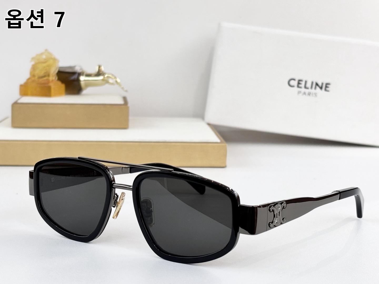 CELINE 셀린느 스퀘어 메탈 & 아세테이트 선글라스 13