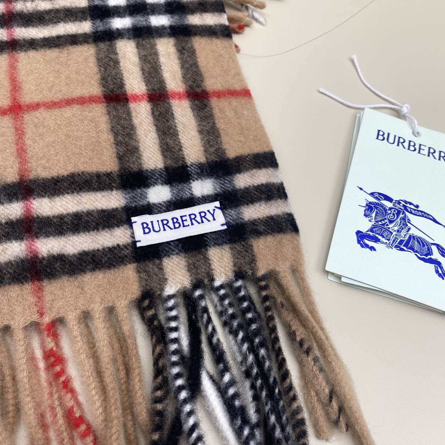 BURBERRY 버버리 체크 울 스카프 7