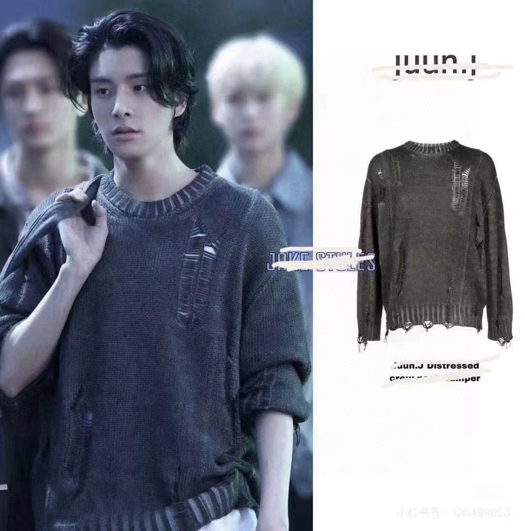 JUN.J FW2024 오버사이즈 빈티지 니트 스웨터 4