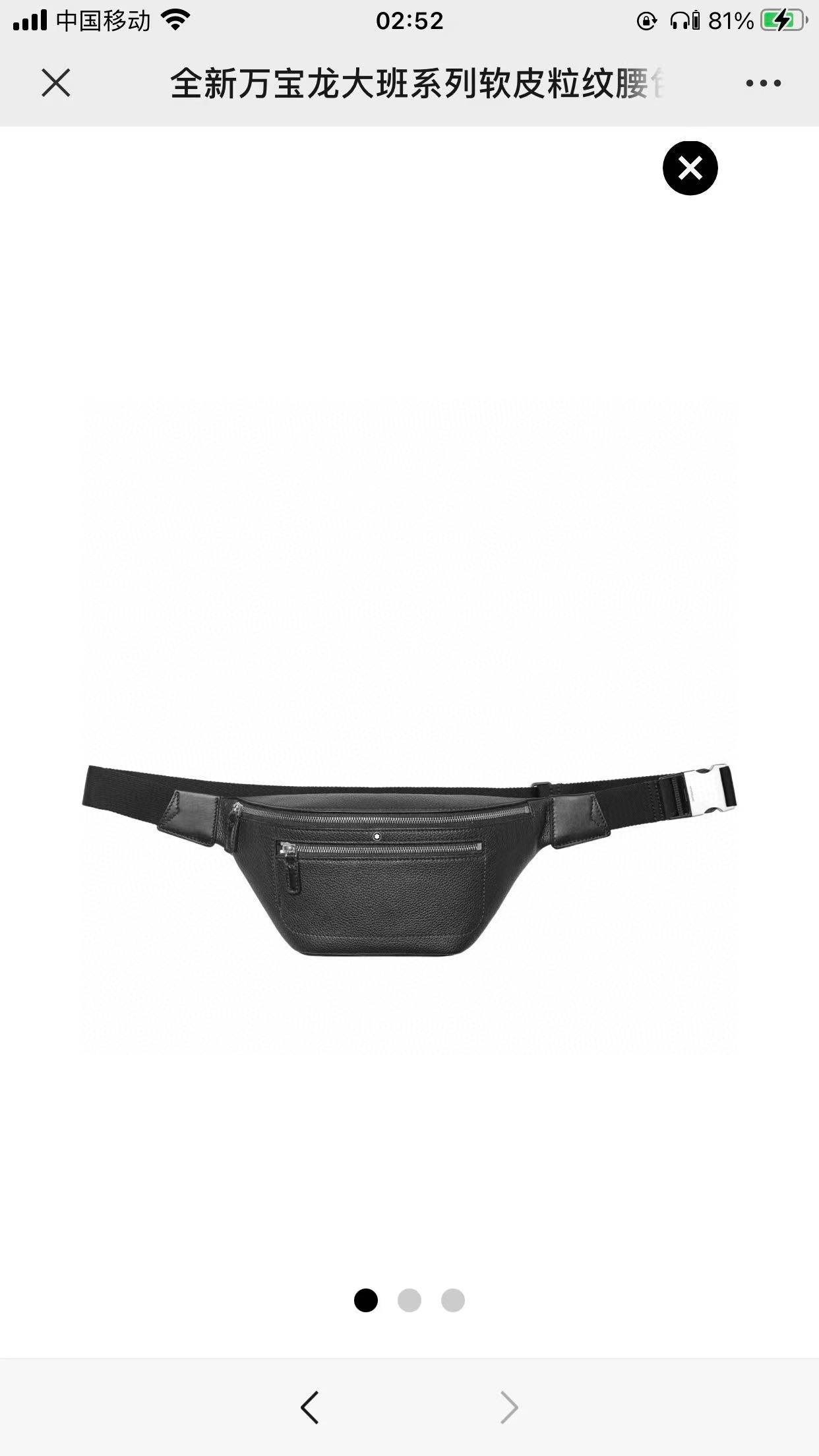 MontBlanc 몽블랑 웨이스트백 30cm 13