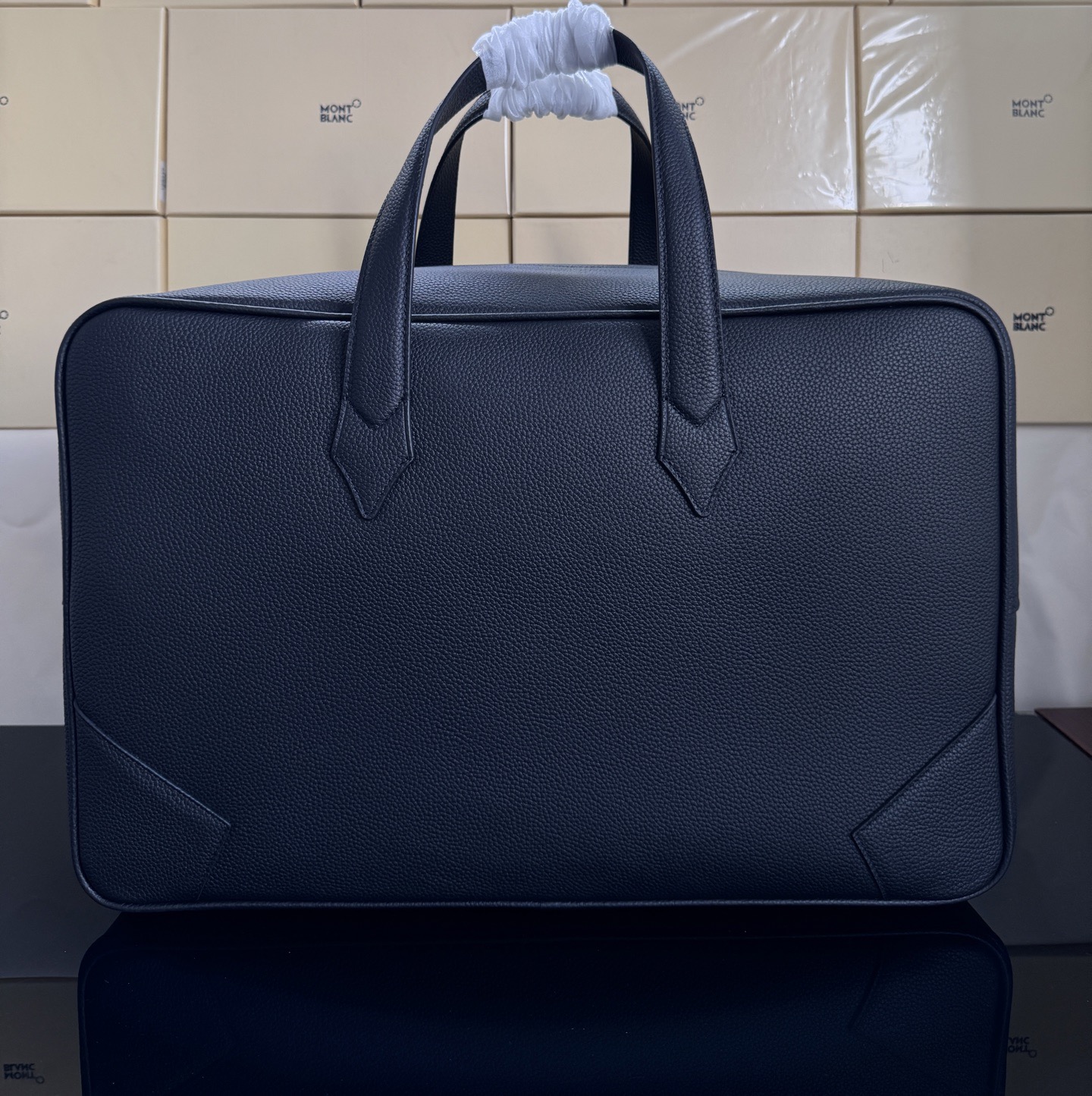 Montblanc 몽블랑 소프트 그레인 레더 서류가방 45.5cm 4