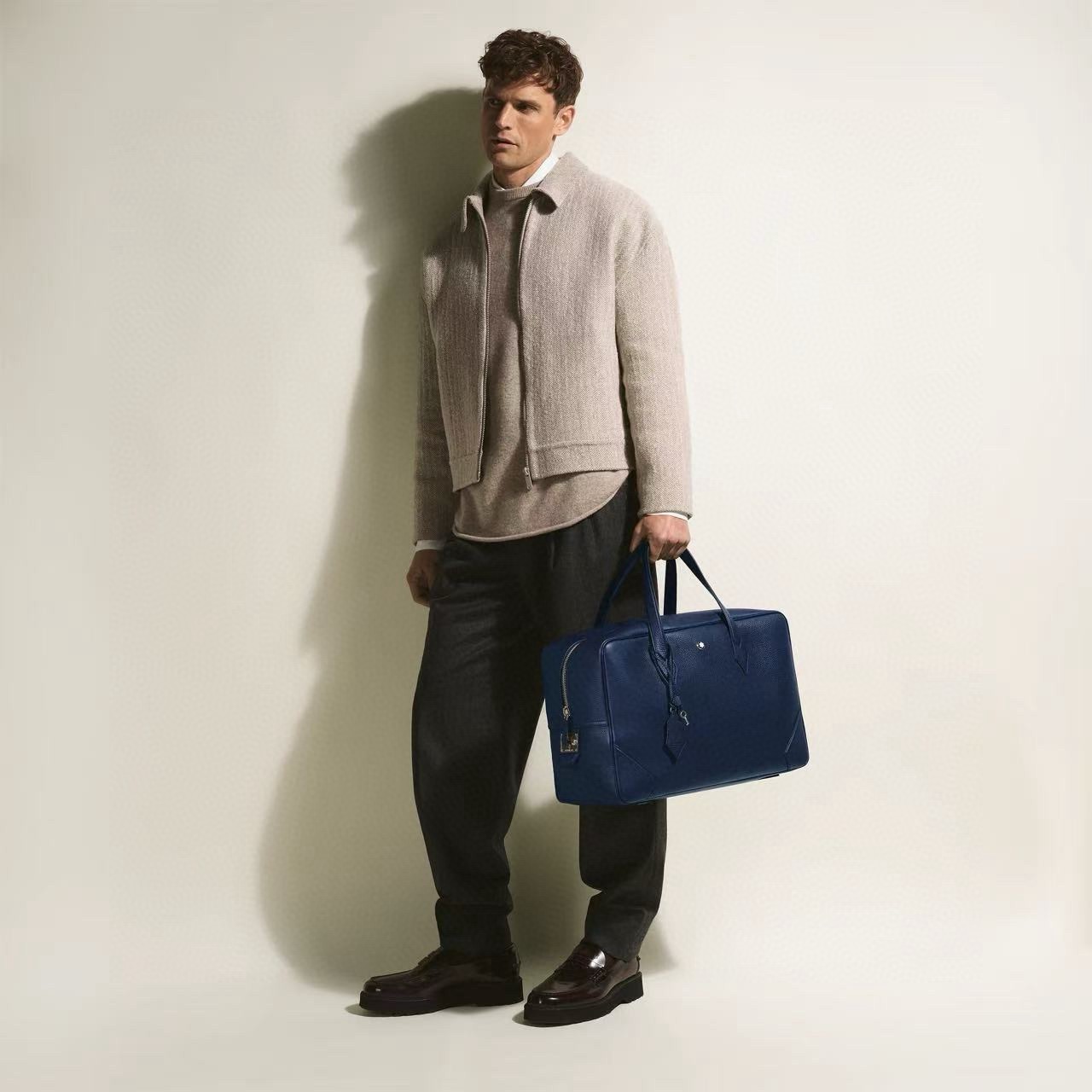 Montblanc 몽블랑 소프트 그레인 레더 서류가방 45.5cm 12