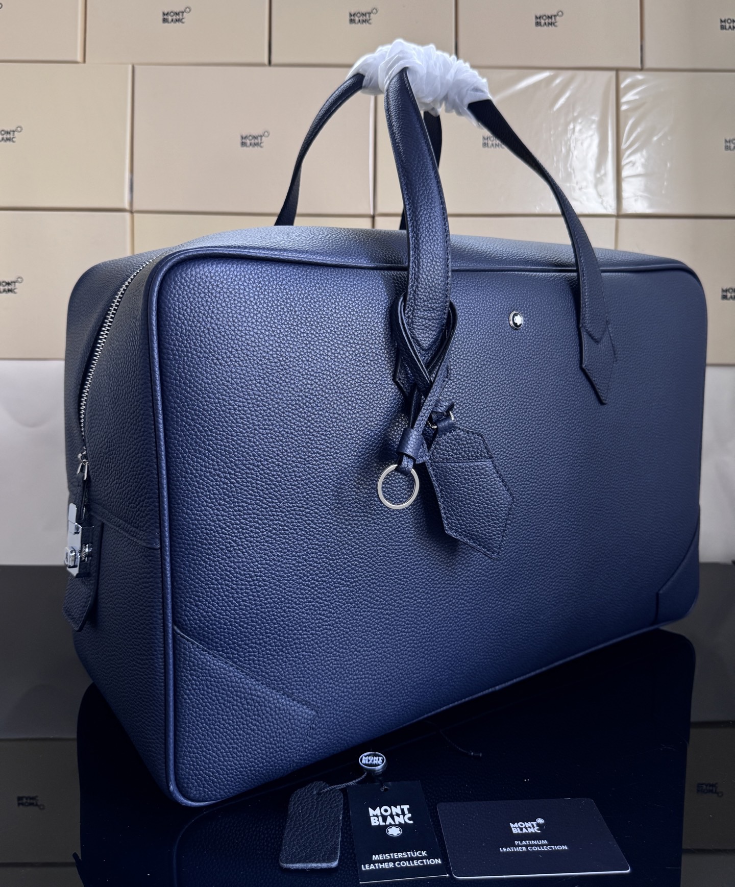 Montblanc 몽블랑 소프트 그레인 레더 서류가방 45.5cm 15