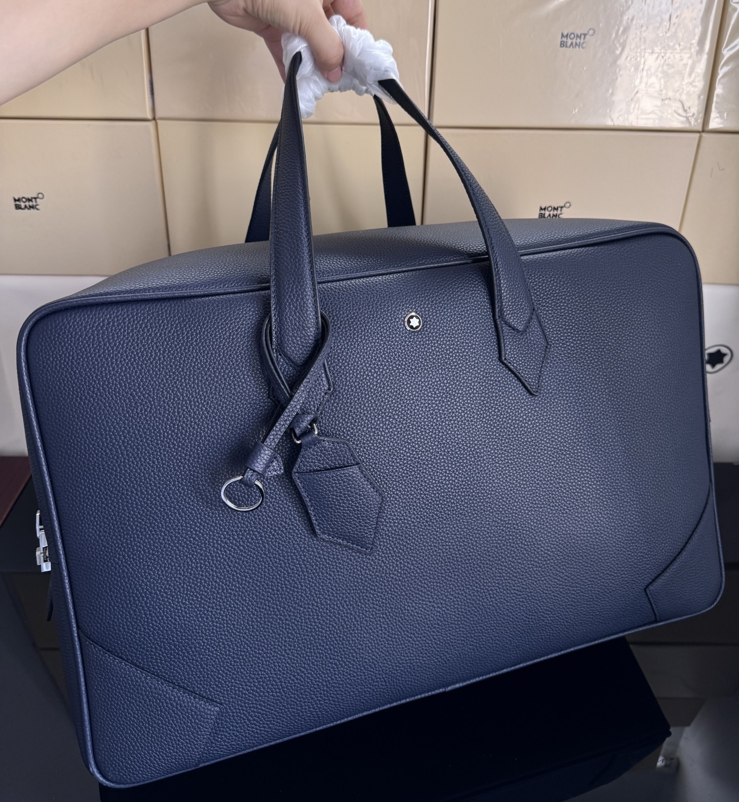 Montblanc 몽블랑 소프트 그레인 레더 서류가방 45.5cm 19