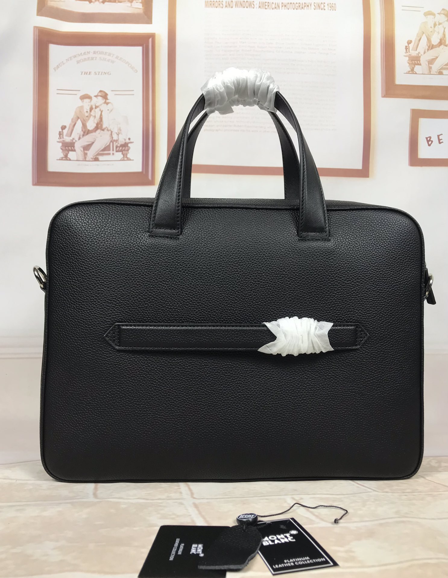 Montblanc 몽블랑 MB127936 블랙 서류가방 38cm 6