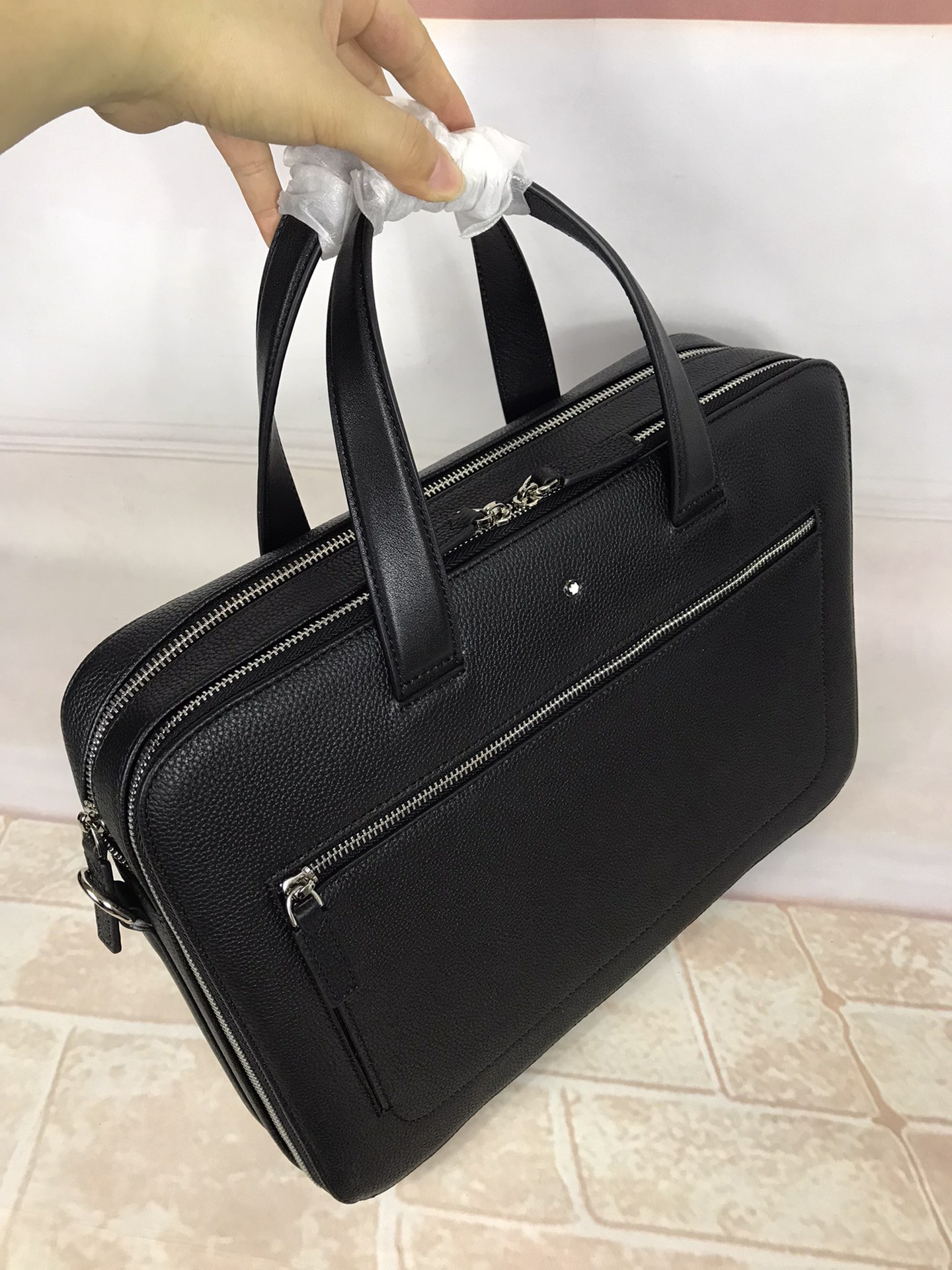 Montblanc 몽블랑 MB127936 블랙 서류가방 38cm 7