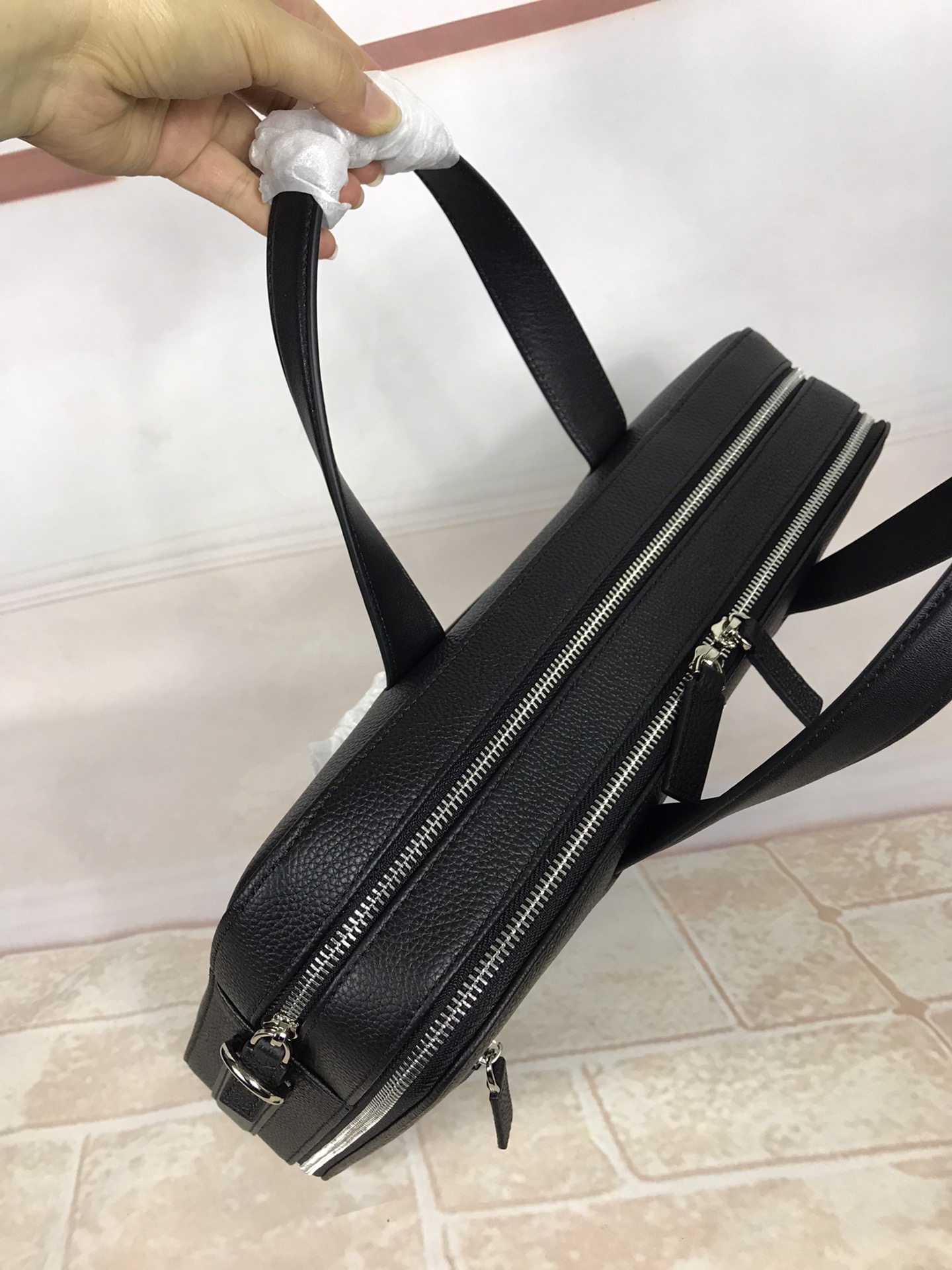 Montblanc 몽블랑 MB127936 블랙 서류가방 38cm 8