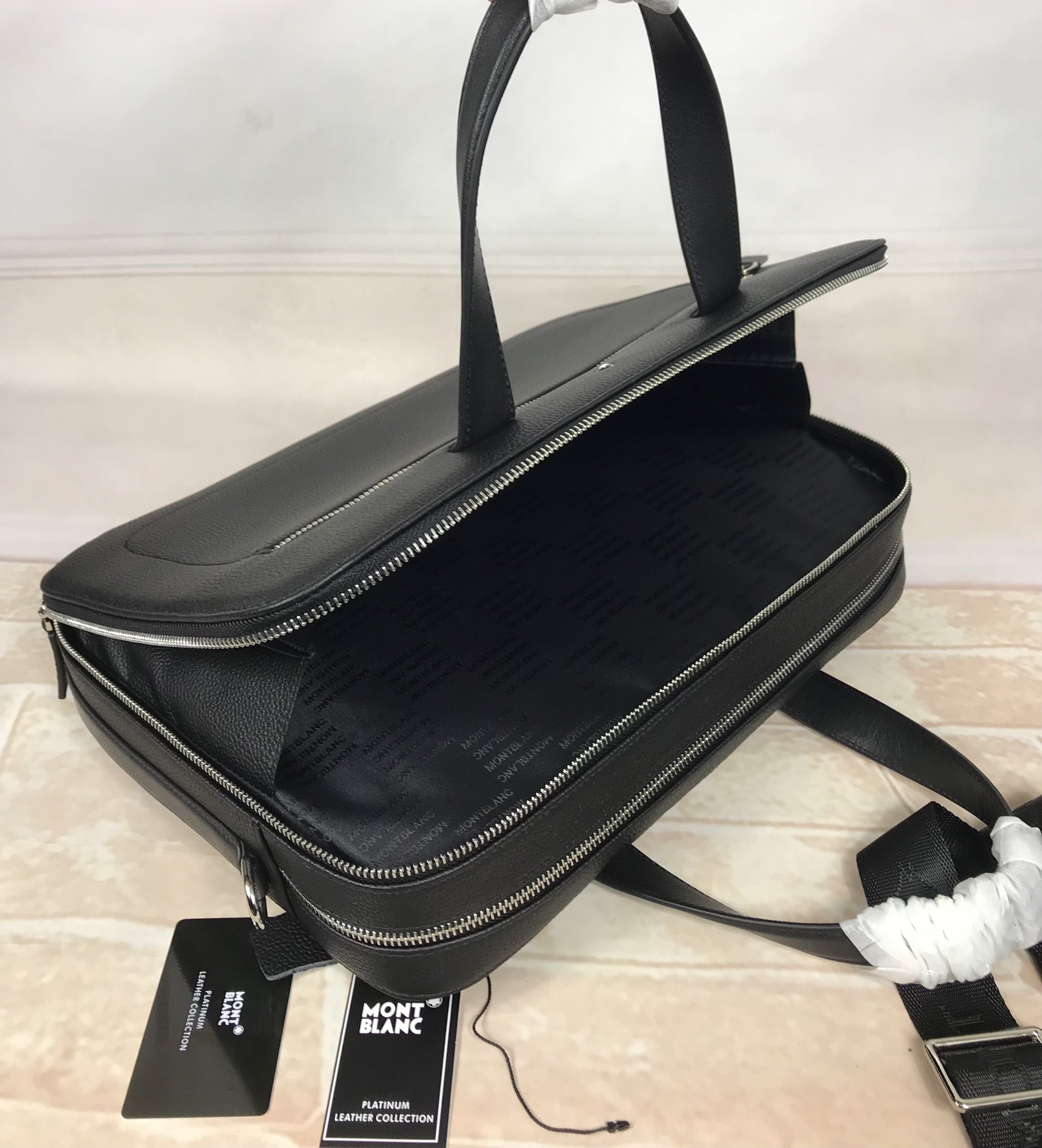 Montblanc 몽블랑 MB127936 블랙 서류가방 38cm 10