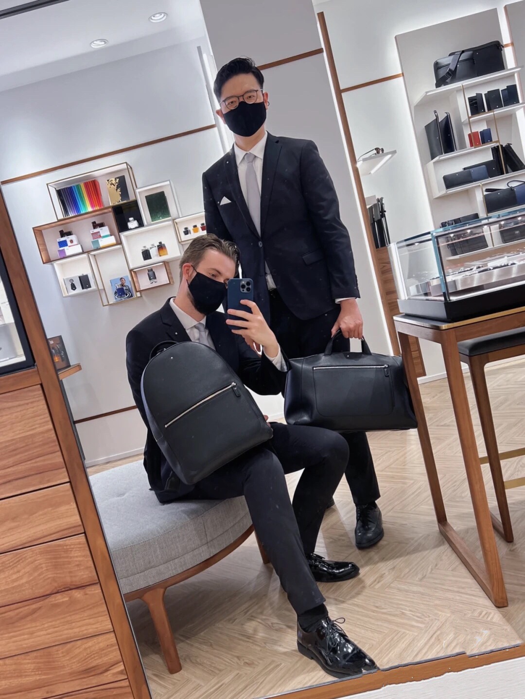 Montblanc 몽블랑 소프트 그레인 백팩 30cm 4