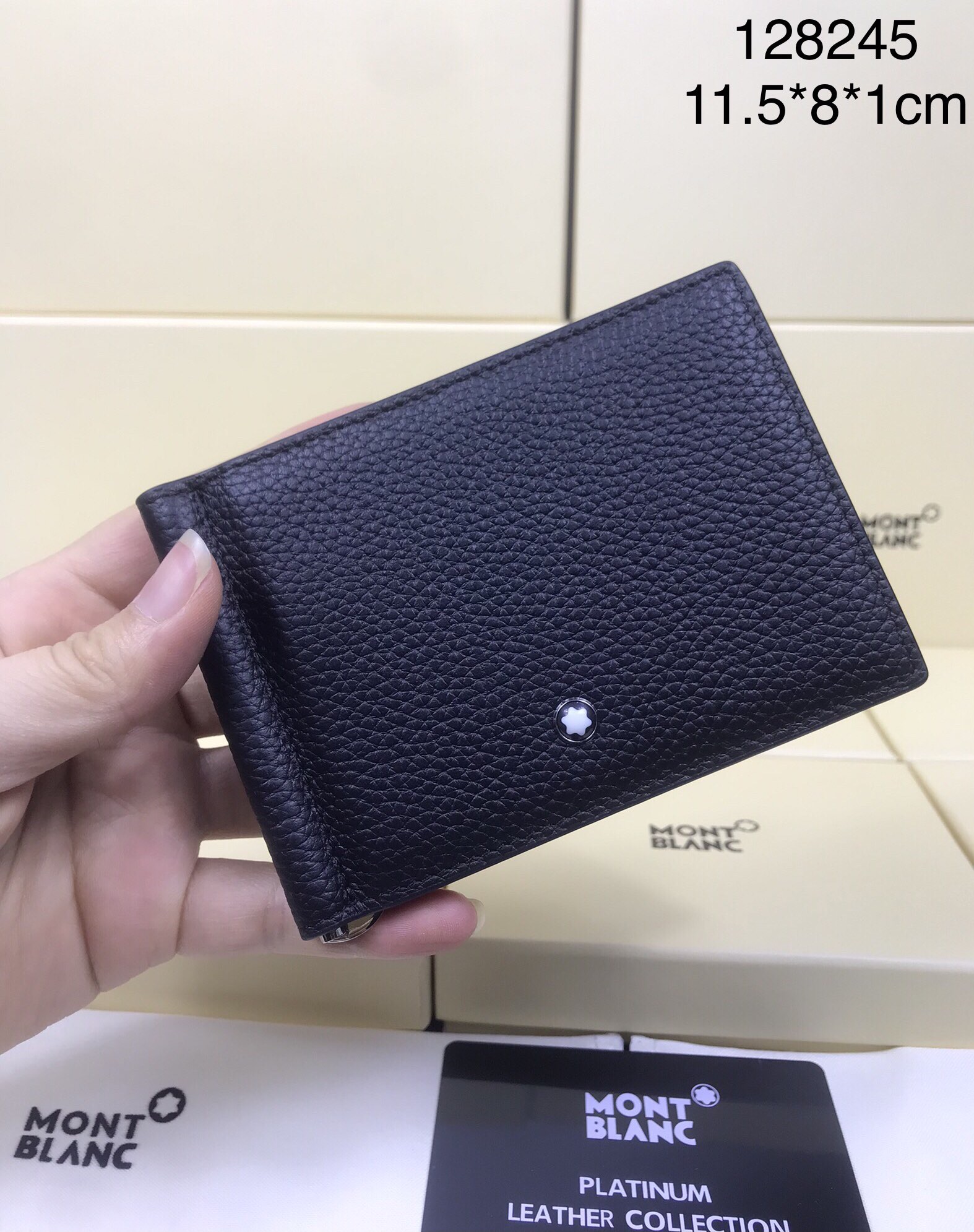 MONTBLANC 몽블랑 블랙 가죽 지갑 1