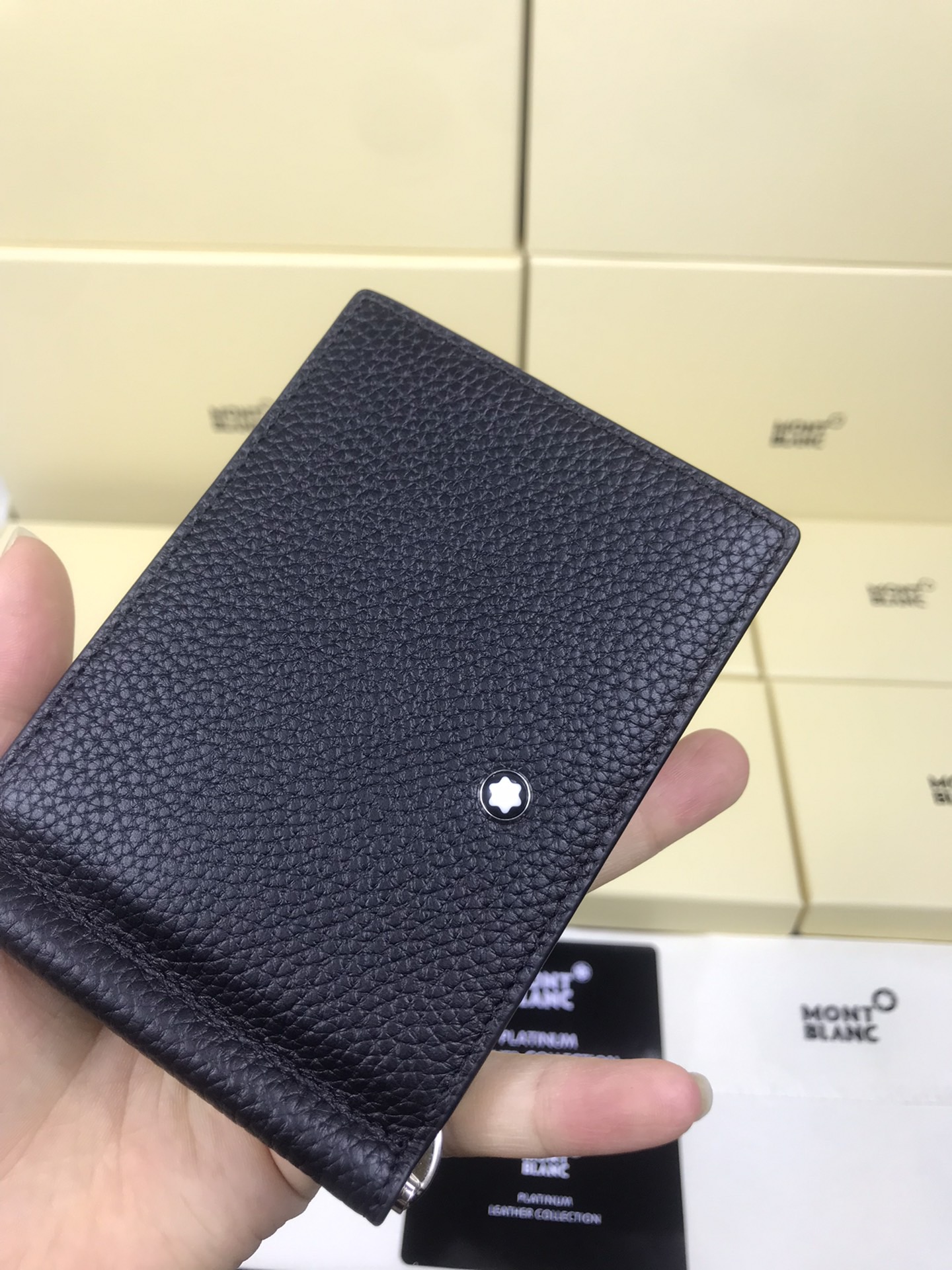 MONTBLANC 몽블랑 블랙 가죽 지갑 4