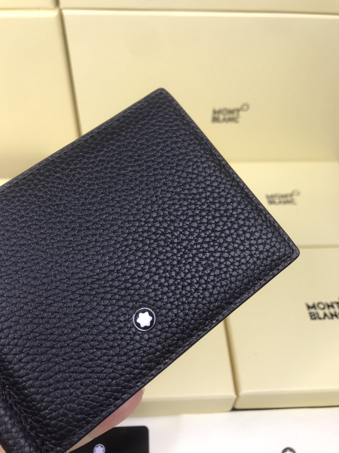 MONTBLANC 몽블랑 블랙 가죽 지갑 5