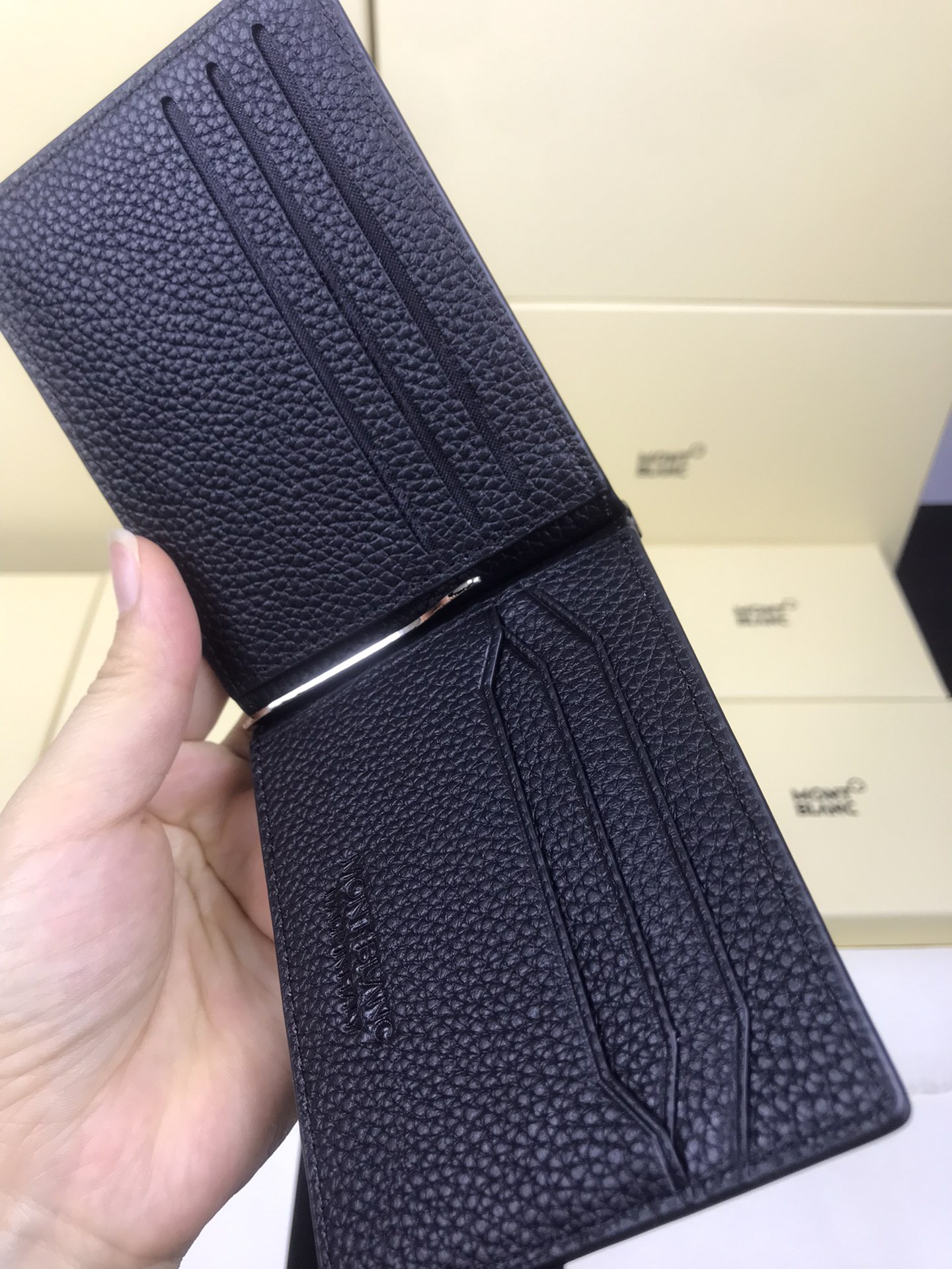 MONTBLANC 몽블랑 블랙 가죽 지갑 6
