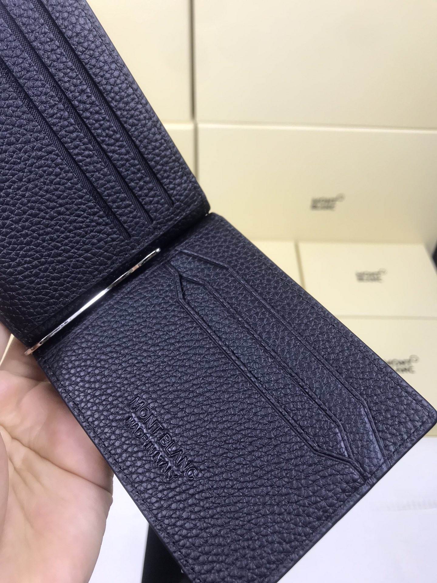 MONTBLANC 몽블랑 블랙 가죽 지갑 7