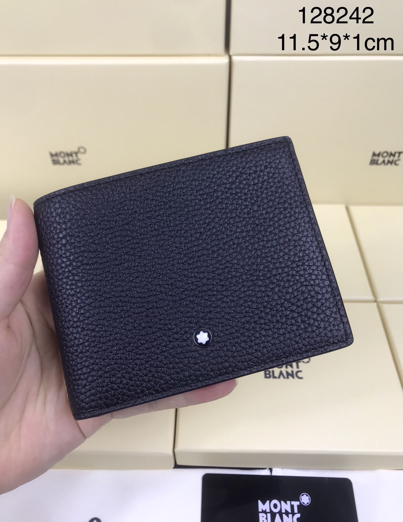 Montblanc 몽블랑 블랙 소가죽 반지갑 1